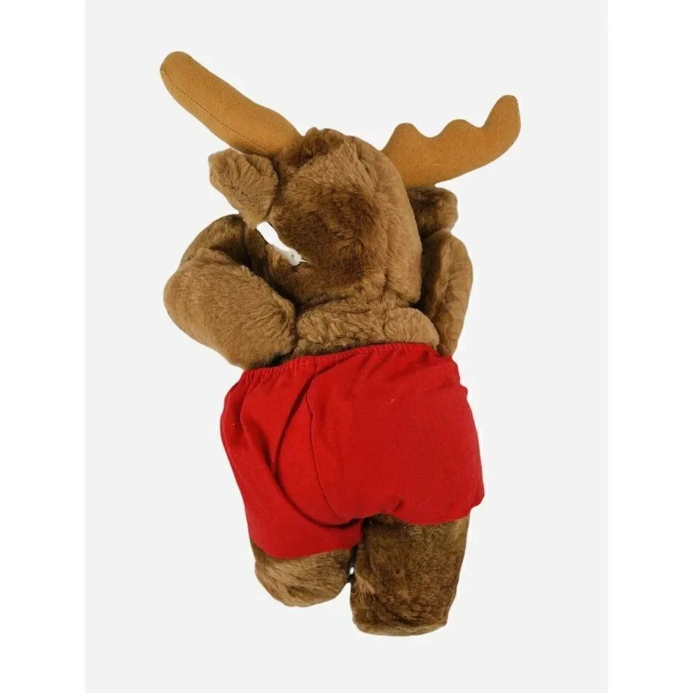 RARE Vtg 1988 Luv Bunch Moose Plush Mooseheart Red Ramblers Sunglasses Shorts